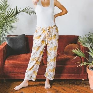 EUC Printfresh Bagheera Leopard Blush Pajama Pant